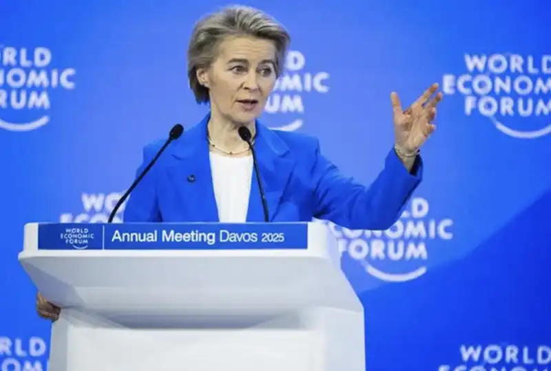 URSULA VON DER LEYEN AL WORLD ECONOMIC FORUM DI DAVOS