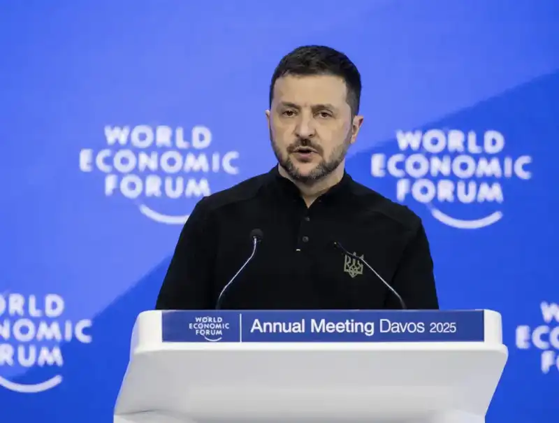 VOLODYMYR ZELENSKY AL WORLD ECONOMIC FORUM DI DAVOS