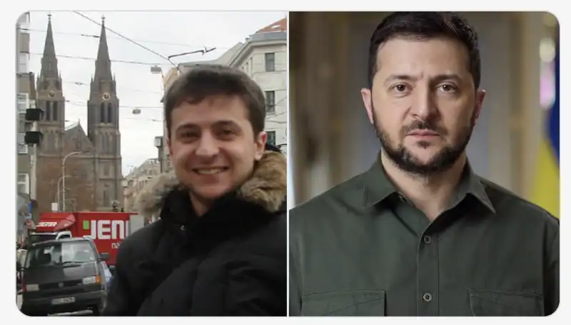 zelensky   prima e dopo