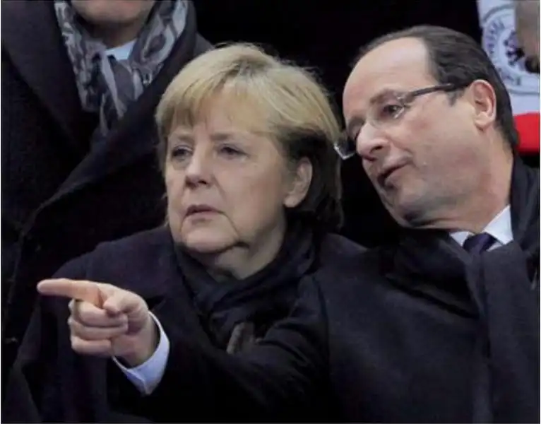 ANGELA MERKEL E FRANCOIS HOLLANDE 