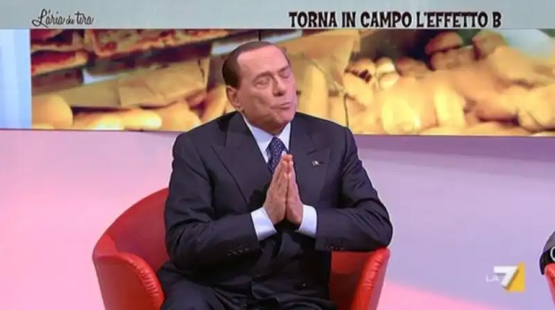 BERLUSCONI E FELTRI A L ARIA CHE TIRA DI MYRTA MERLINO 