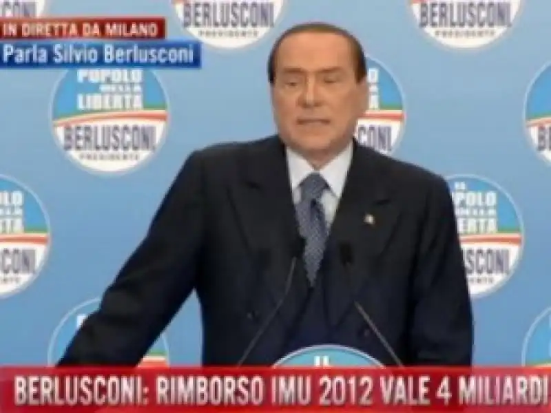 BERLUSCONI A MILANO PROMETTE DI RESTITUIRE I SOLDI DELLIMU jpeg