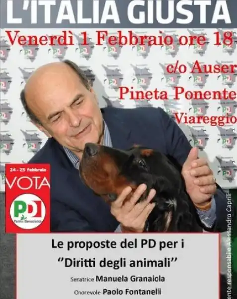 BERSANI CON IL CANE 