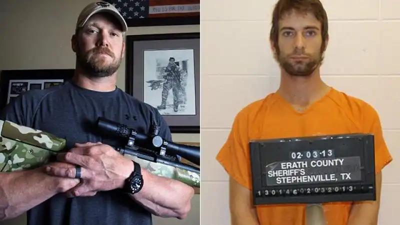 IL CECCHINO USA CHRIS KYLE CON IL VETERANO CHE LHA UCCISO 