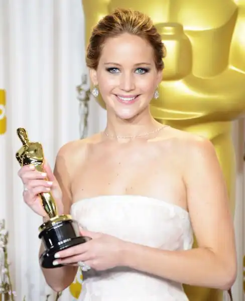 Jennifer Lawrence wearing Chopard 