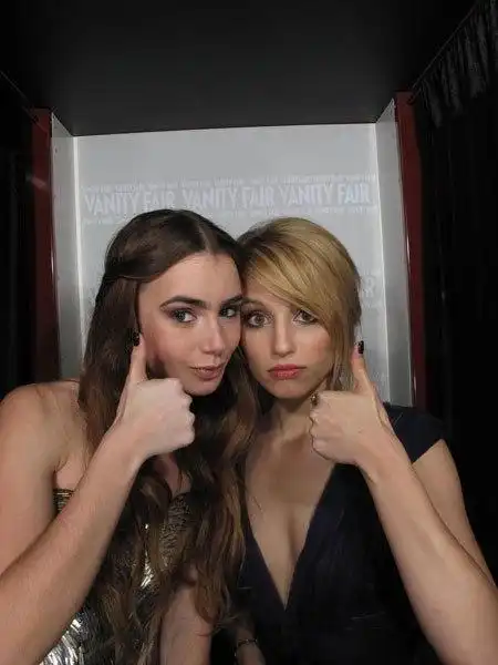 Lily Collins and Dianna Agron 