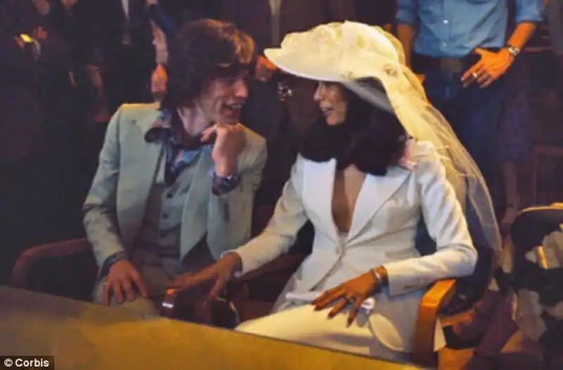 IL MATRIMONIO DI MICK E BIANCA JAGGER 