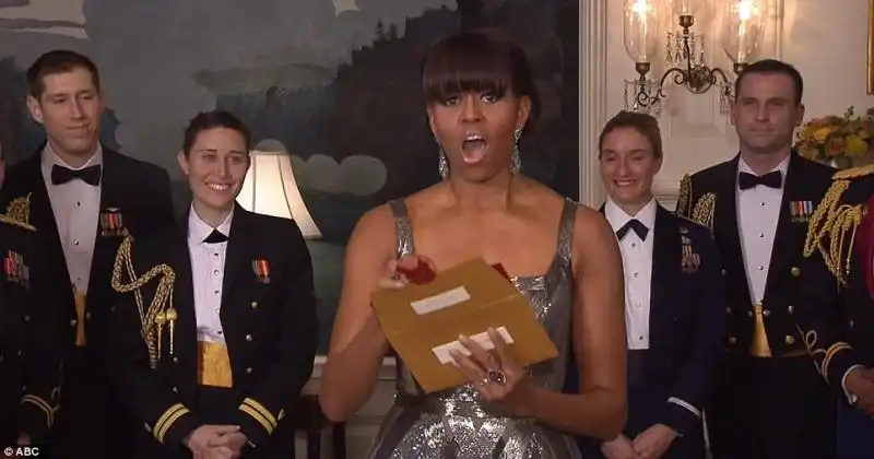 MICHELLE OBAMA ANNUNCIA IL MIGLIOR FILM AGLI OSCAR DALLA CASA BIANCA 