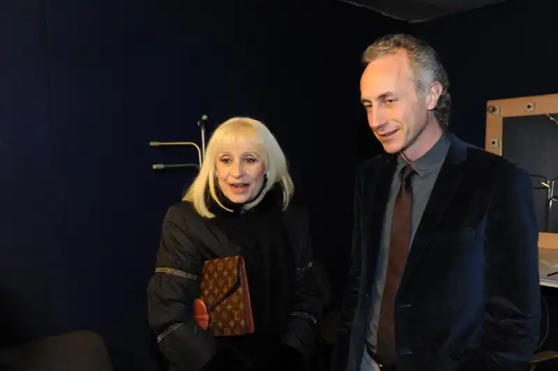 Raffaella Carra e Marco Travaglio 