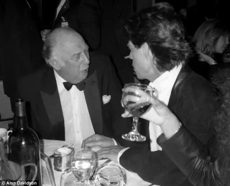 RUPERT LOEWENSTEIN CON MICK JAGGER 