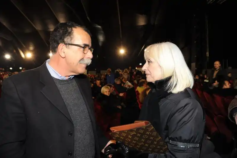 Sandro Ruotolo e Raffaella Carra 