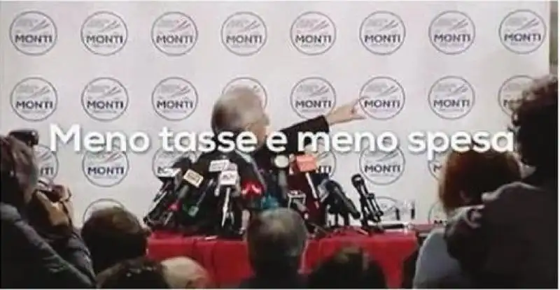 SPOT ELETTORALE MARIO MONTI MENO TASSE E MENO SPESA 