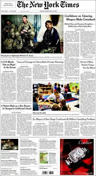 THE NEW YORK TIMES 