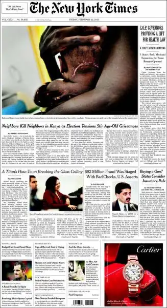 THE NEW YORK TIMES 