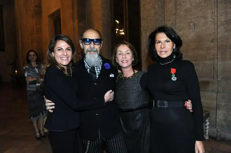 Maite Bulgari Roberto Dagostino Francesca Antonacci  Anna Coliva 