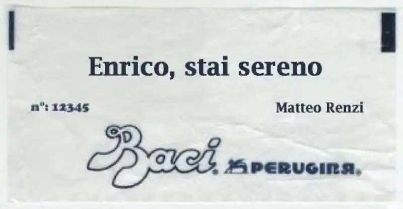 baci perugina enrico stai sereno 