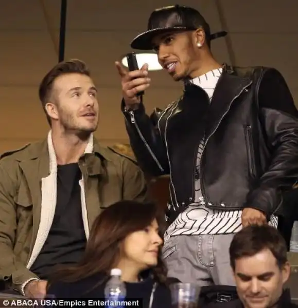 Beckham e Hamilton al Super Bowl 