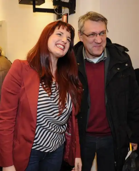 Benedetta Bruzziches e Maurizio Landini 