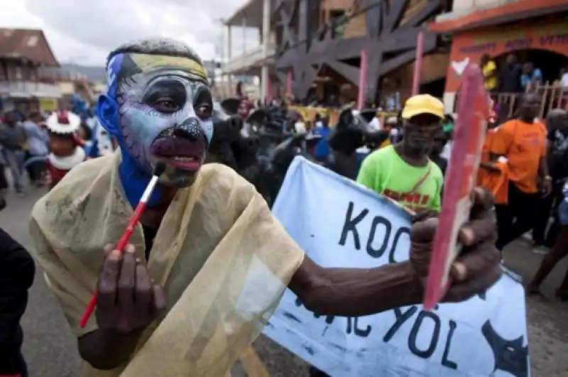 CARNEVALE DI HAITI FOTO LAPRESSE 