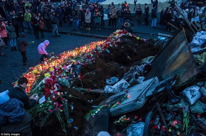 Commemorazioni dei morti nella protesta di Kiev 