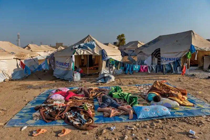 Curdi siriani nel campo di Erbil 