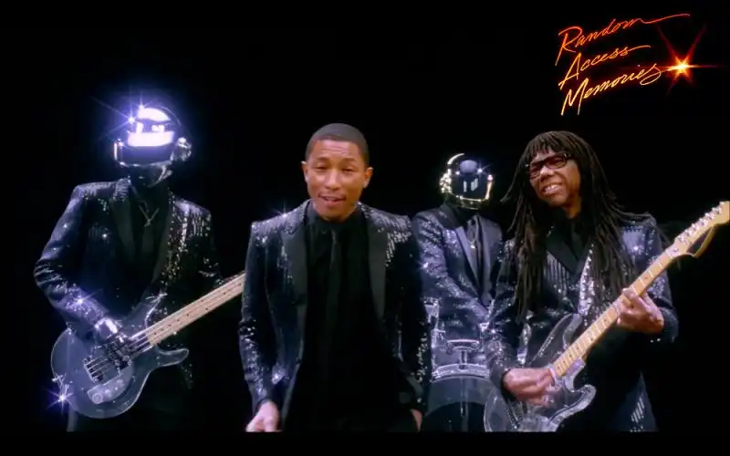 Daft Punk Pharrell Williams Nile Rodgers Get Lucky 