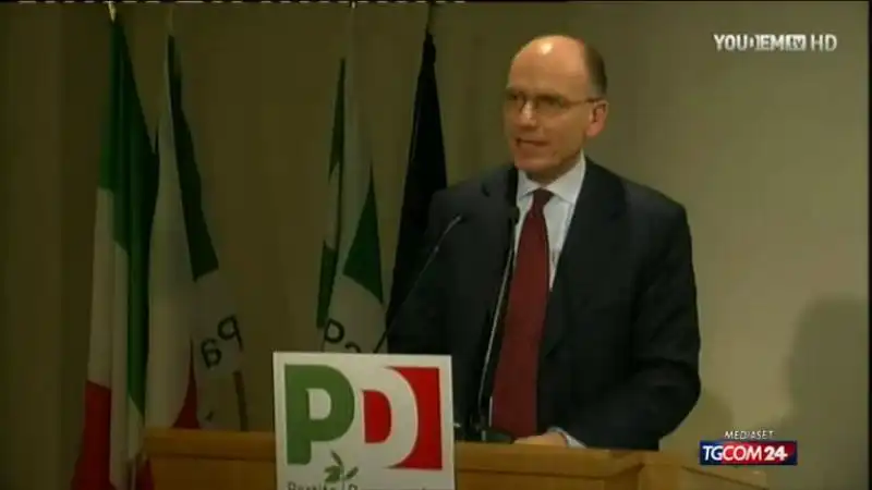 enrico letta alla direzione del pd 