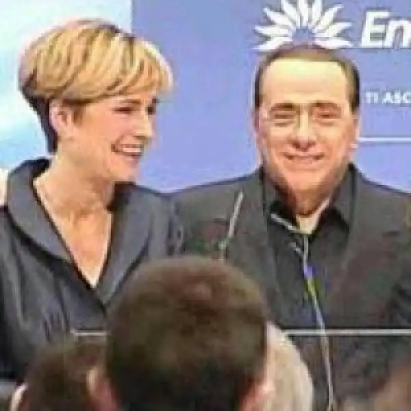 Federica Guidi con Berlusconi 