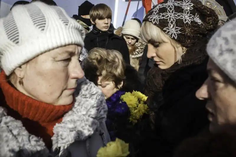 Funerale del dissidente Zhiznevsky a Kiev 