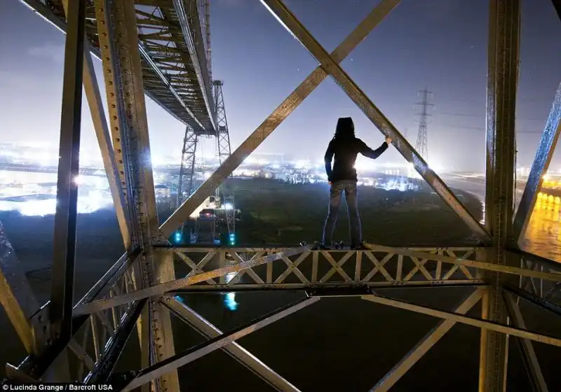 La Grande sul Transporter Bridge di Newport 