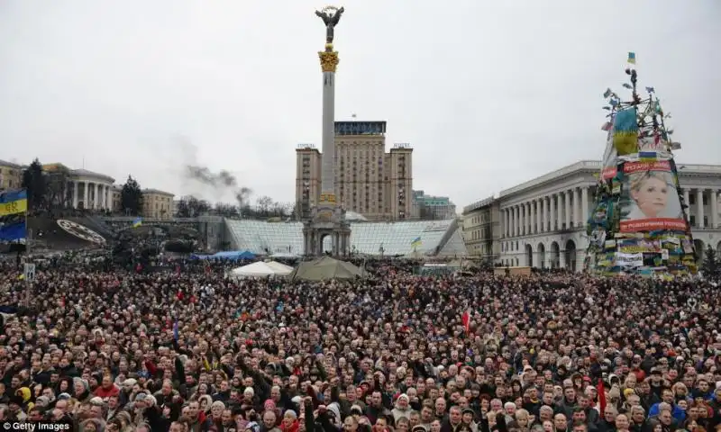 kiev, manifestanti anti governativi