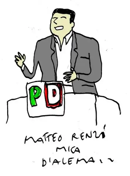 MATTEO RENZI ALLA DIREZIONE PD BY VINCINO 