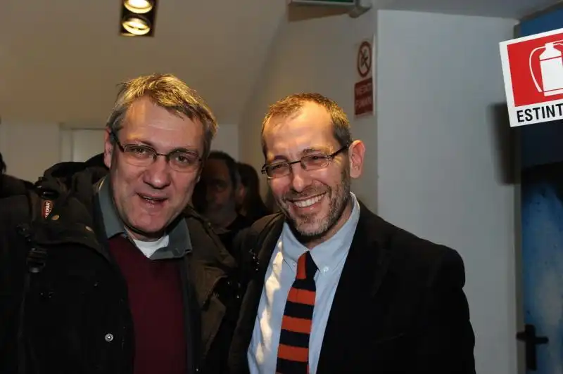 Maurizio Landini e Corrado Formigli 