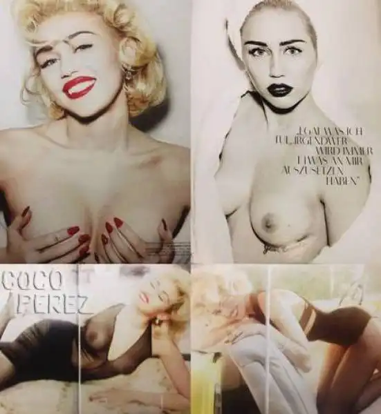 MILEY CYRUS PER VOGUE GERMANIA BY MARIO TESTINO 