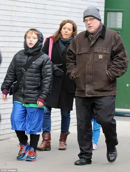 Philip Seymour Hoffman Con suo figlio Cooper 