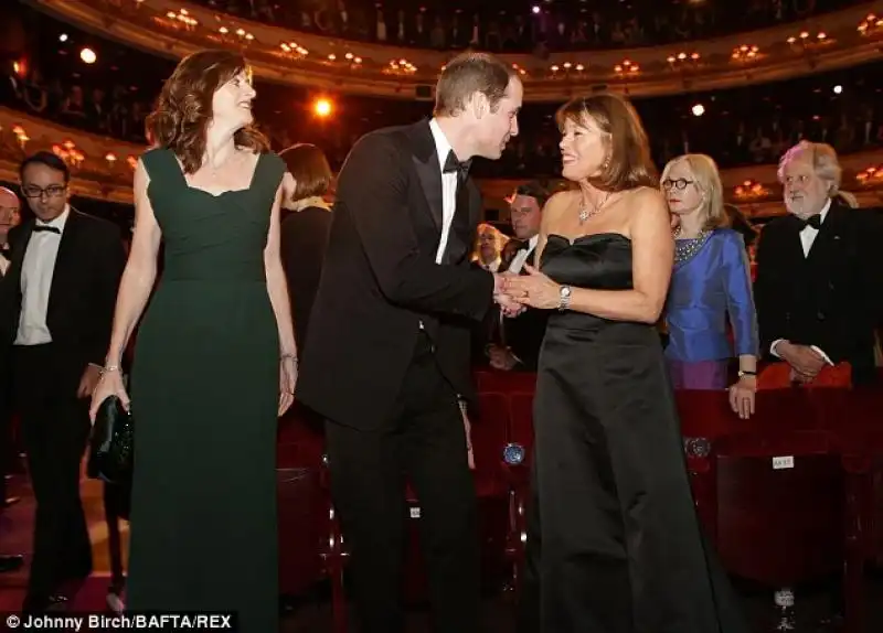 Il principe William alla cerimonia dei Bafta 