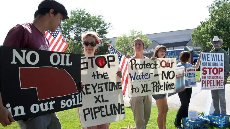 PROTESTE CONTRO L'OLEODOTTO KEYSTONE