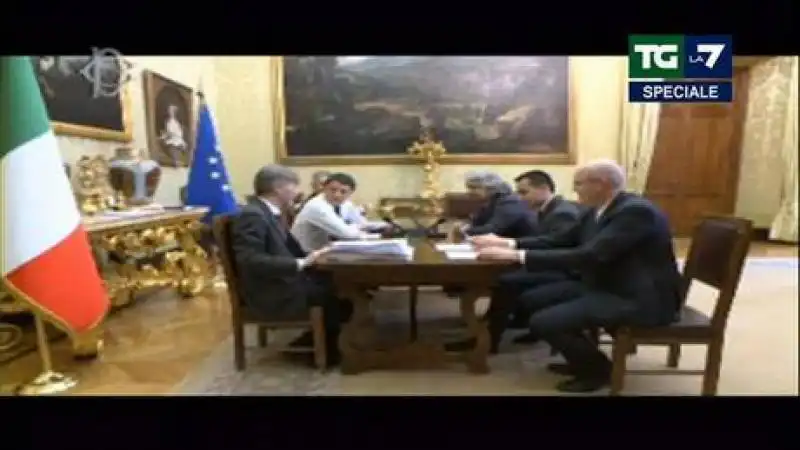 RENZI E GRILLO ece a b c b ed a 