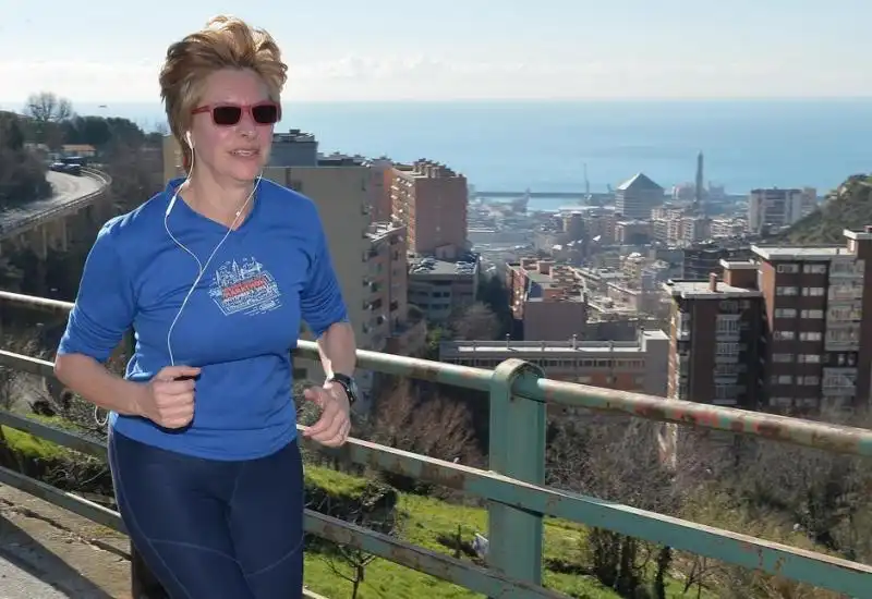 ROBERTA PINOTTI FA JOGGING