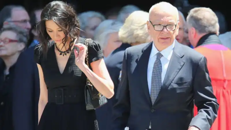 Rupert Murdoch Wendi Deng memorial 