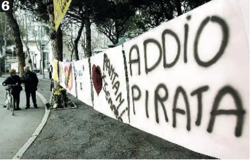 SCRITTE IN RICORDO DI MARCO PANTANI 