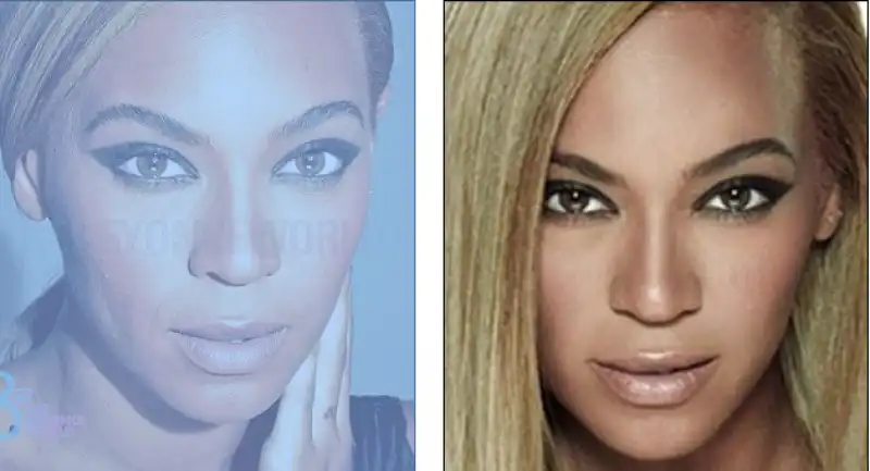 beyonce prima e dopo