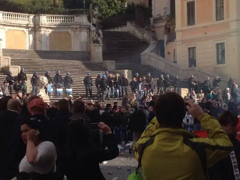 feyenoord tifosi piazza di spagna