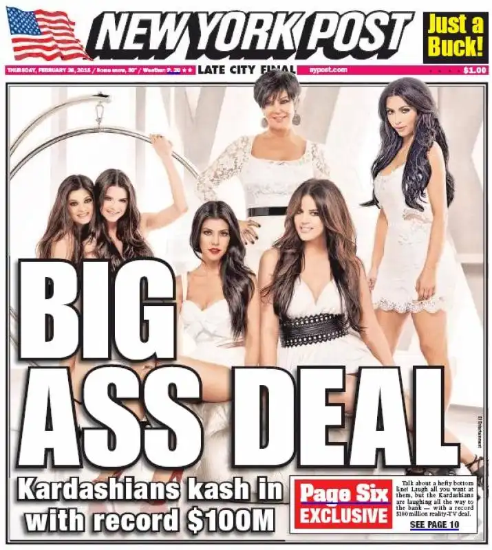 i kardashian incassano 100 milioni per il loro reality