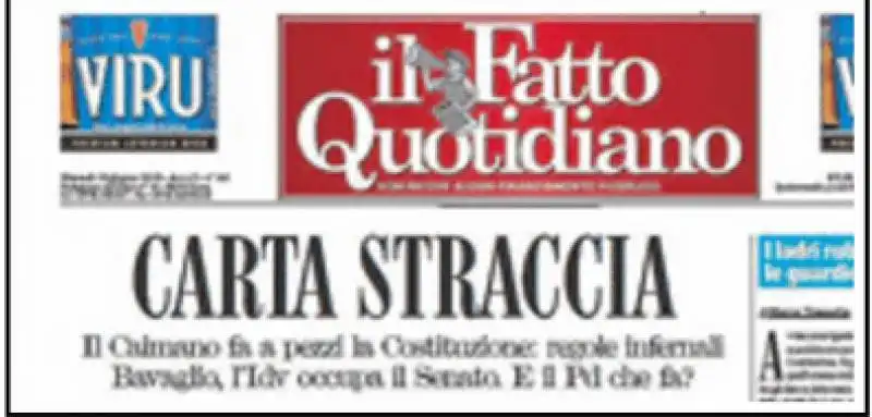 IL FATTO CARTA STRACCIA