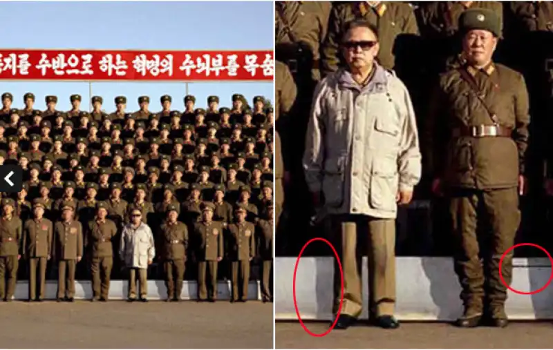 kim jong il inserito al computer fra i soldati