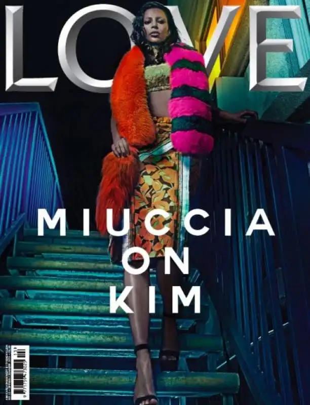 kim kardashian sulla cover di love