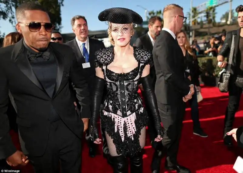 madonna arriva allo staples center