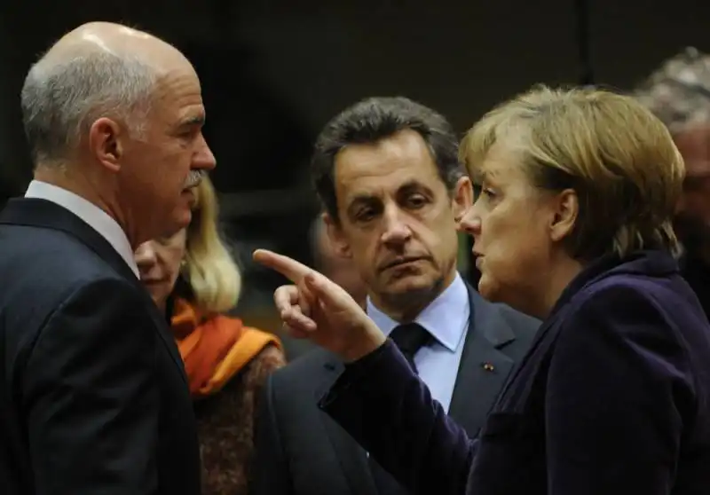 merkel sarkozy papandreou