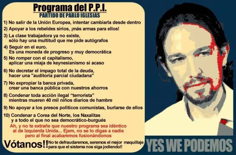 pablo iglesias come obama yes we podemos